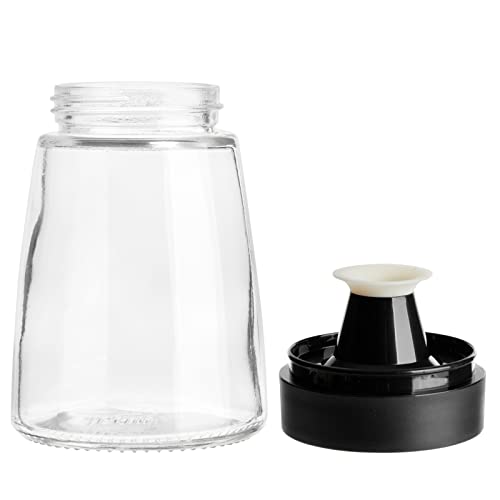 Juvale 2-Piece Small Olive Oil and Vinegar Dispenser Set - Glass Salad Dressing Cruet Bottles for Balsamic, Soy Sauce, with No Drip Tops (5.5 oz) - Oil Dispenser for Kitchen