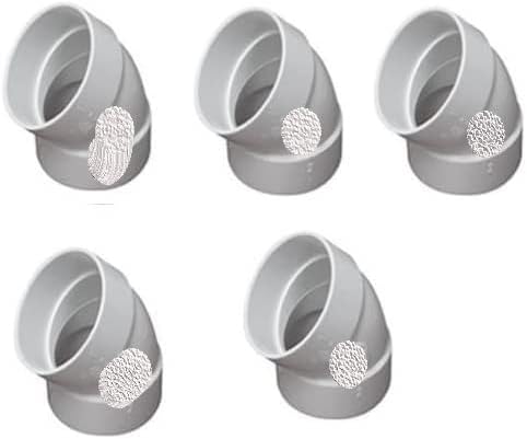 LHG 5 Pack 45 Degree Elbow Central Vacuum Fitting