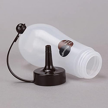 JapanBargain 3272 Japanese Squeeze Bottle, 12oz, Chocolate, Soy Sauce Dispenser for Kitchen, Made in Japan