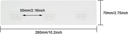 Skiennix Shower Caddy Replacement - Transparent Strong Adhesive Patch for No-Drill Bathroom Storage | 2 Pieces