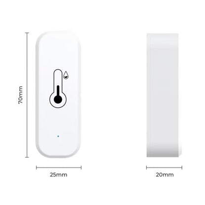 Wifi & Bluetooth Temperature and Humidity Sensor - Compatible with Alexa and Google Home (1 Pack)
