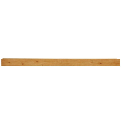 Touchstone Floating Fireplace Mantel Shelf – Solid Wood Wall-Mounted Mantel – Rustic Farmhouse Style 84 Inch – Natural Finish