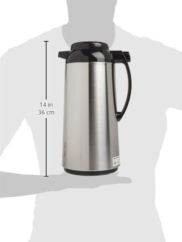 Zojirushi Premium Thermal Carafe, 1.85-Liter, Brushed Stainless Steel Design