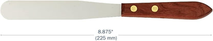 Apothecary Products Stainless Steel Spatula and Blade - Wood Handle for Pills, Medicine, Vitamins (5 in)