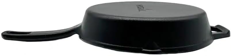 Nexgrill 10" Round Cast Iron Skillet, Pre-Seasoned for BBQ & Outdoor Cooking, Heavy-Duty