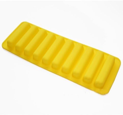 12-Cavity 1oz X-Haibei Silicone Mold for Chocolate Sticks, Crayons, Candies, and Egg Rolls,Jello,Caramels Ice Cube