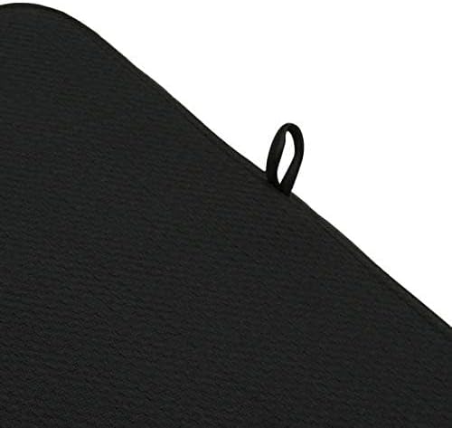 Norpro Microfiber Countertop Dish Drying Mat, 16 By 18-inch, Black, Pack of 2