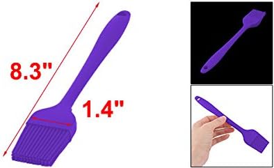 uxcell Purple Silicone Family Bakery Cookie Cake Baking Tool Cream Butter Pastry Brush