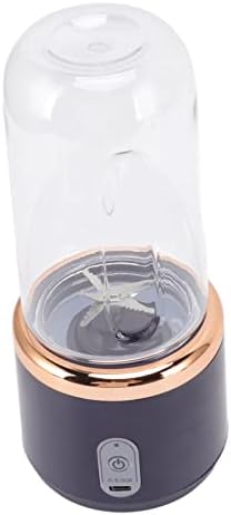 USB Size Blender, 300ml Baby Food Shakes Food Processor Portable Blender with Lid for Travel, Outdoor