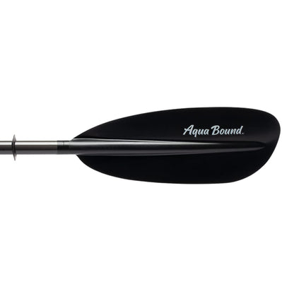 AQUA BOUND Sting Ray Carbon 2-Piece Kayak Paddle with Posi-Lok™ Ferrule, Carbon Shaft, Reinforced Nylon Dihedral Blades for Flatwater Touring and Kayak Fishing (240 cm)