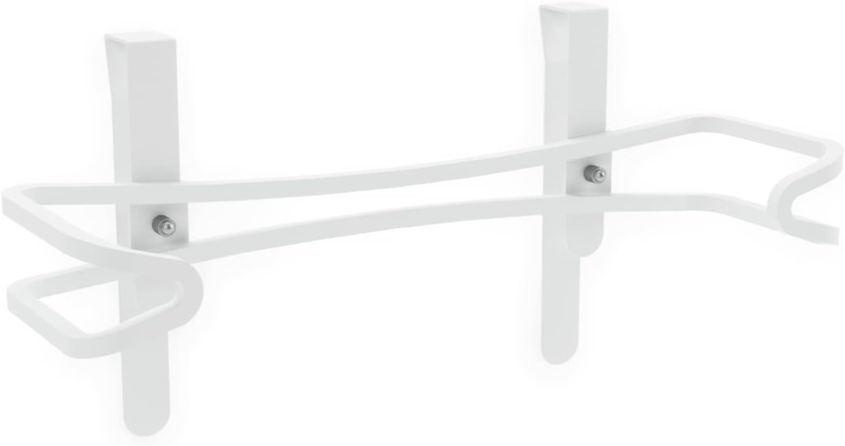 Umbra Squire Paper Towel Holder Stand, Metal Dispenser for Kitchen or Bathroom Countertop, White