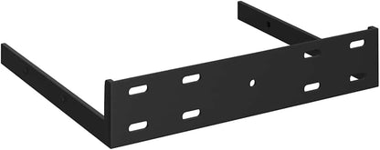 Set 2 vidaXL Wall Corner Shelf of Concrete Grey Honeycomb MDF, Metal