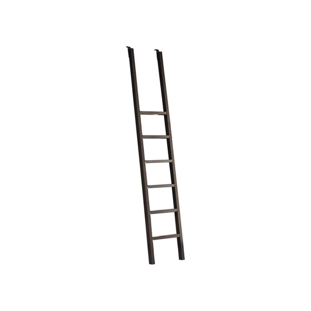 Starlight Toulouse Metal Rolling Ladder, 90" H, 8-Foot Tall Bookcase Companion, Finished on All Sides, Durable Construction, Black