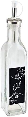 TopNotch Outlet 2-Piece Set Oil and Vinegar Dispensers - Oil and Vinegar Glass Bottle - Form Meets Function in These