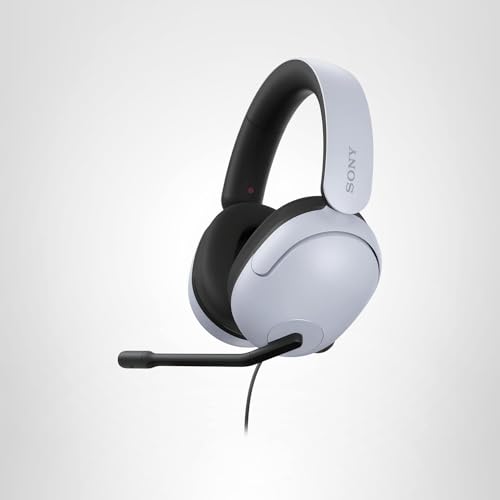 Sony INZONE H3 Wired Gaming Headphones With Mic, PS5 Headphones, Over-Ear, Personalized 360 Spatial Sound, Discord Certified MDR-G300 (White)