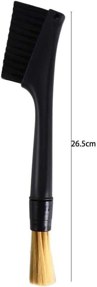 Dual Purpose Coffee Machine Cleaning Brush, Removable Double Head Espresso Brush for Home Kitchen Accessories