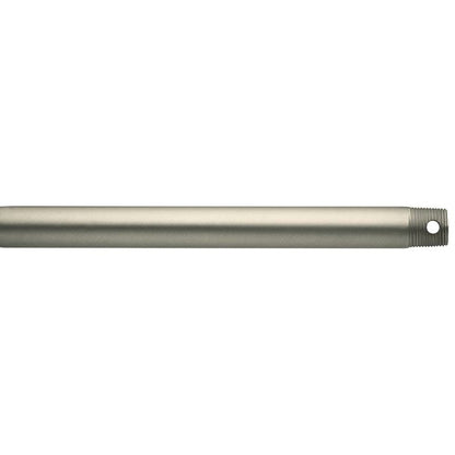 Kichler Accessory Ceiling Fan Down Rod, 18" downroad with 1" Diameter in Brushed Nickel, 360001NI, (18" L x 1" DIA)