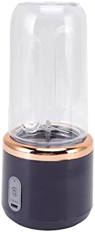 USB Size Blender, 300ml Baby Food Shakes Food Processor Portable Blender with Lid for Travel, Outdoor