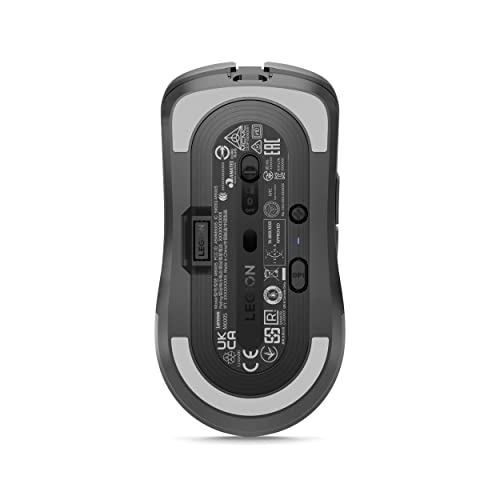 Lenovo Legion M410 Wireless RGB Gaming Mouse – 6 Button Palm Grip Mouse with 16,000 DPI, 53 Hour Rechargeable Battery, 2-Zone RGB Lighting, NVIDIA Reflex Compatible