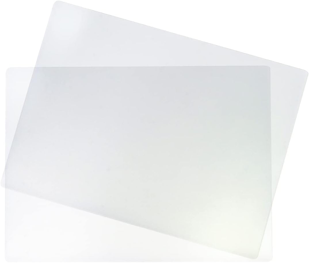 Treasure Gurus 2pc Set Clear Plastic Chopping Cutting Board, Flexible Mat for Food Vegetable Cooking Prep