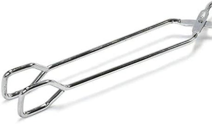 Chef Craft 21591 1-Piece Tongs with Straight Working Ends, Black, 12-Inch (3 Pack)