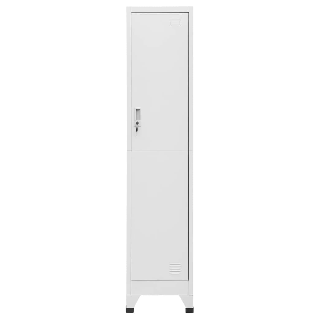 RCODSSK Industrial Steel Locker Cabinet with Lockable Door, 15x17.7x70.9 Inches, Large Storage Compartment with Shelf and Hanging Bar for Clothes, Name Card Holder, Ideal for Sports
