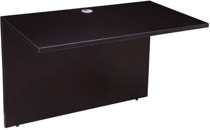 Boss Office Products Holland Executive U-Shape Desk with File Storage Pedestal and Hutch, 66", Mocha