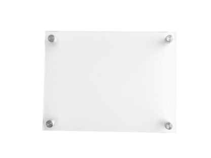 Missartist 6 x 8 Wall Mount Acrylic Picture Frame Double Panel Floating Frameless Acrylic Photo Frame Certificate Document Frame Display with Metal Standoffs (6 x 8)