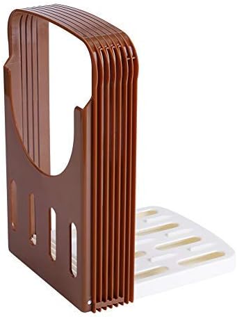 Bread Slicer, Foldable Kitchen Sandwich Cutter with 4 Thickness for Homemade Bread, 8.7 × 5.5 × 1.8 inch