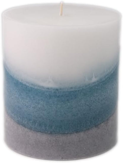 Wicks N More Clean Slate Unscented Handmade Pillar Candle, 3x3 Size
