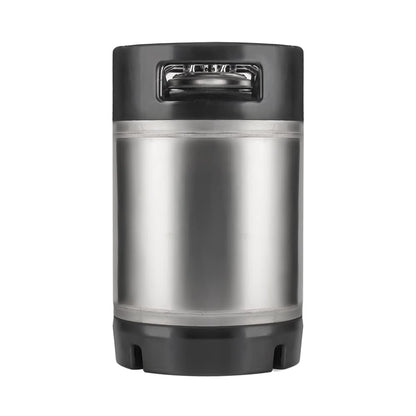 TMCRAFT New 2.5 Gallon Ball Lock Keg, Stainless Steel Beer Keg with Dual Rubber Handle for Home Brew
