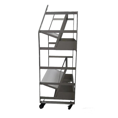 32 Device Mobile Charging Cart，Metrixpio Double-Layered Rolling Computer Cart with Socket Portable Ipad Storage & Laptop Cart for Teachers & White-Collar Workers