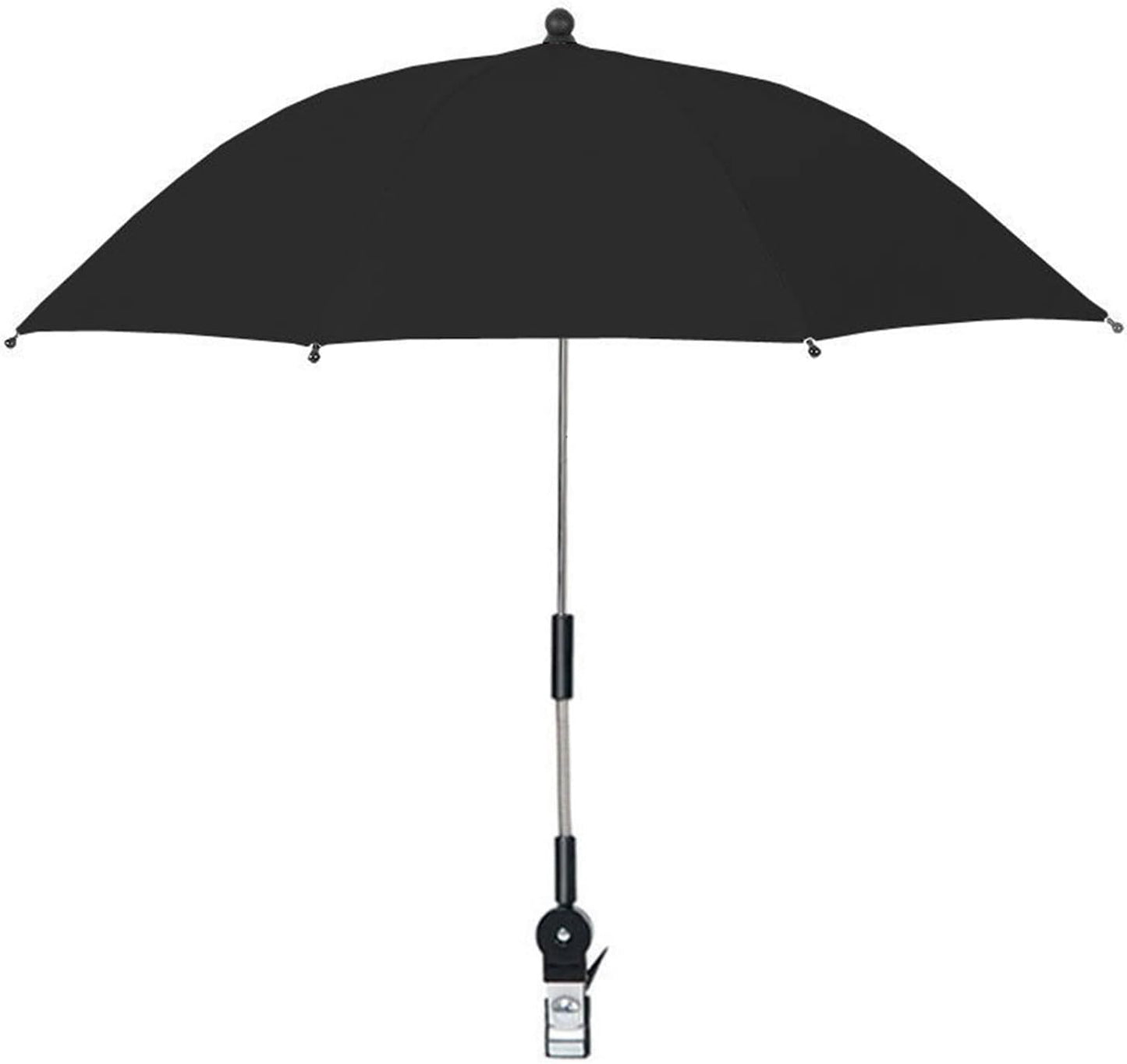 Versatile Beach Umbrella with Clamp for Strollers, Chairs & Golf Carts