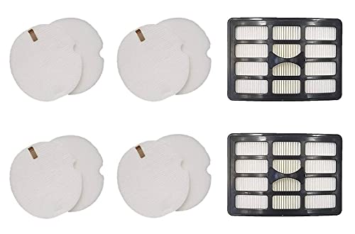 Casa Vacuums Replacement 2 HEPA, 4 Foam and 4 Felt Filter Kit Fits Shark Lift-Around Portable LA400, NP317W, NP318, NP319 and NP320. Compare to XFF318 XHF319