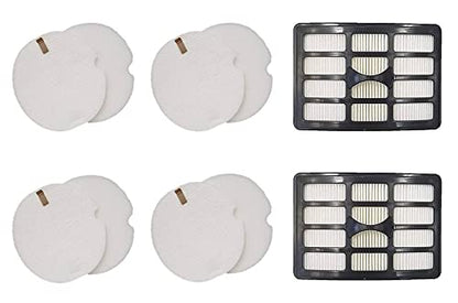 Casa Vacuums Replacement 2 HEPA, 4 Foam and 4 Felt Filter Kit Fits Shark Lift-Around Portable LA400, NP317W, NP318, NP319 and NP320. Compare to XFF318 XHF319