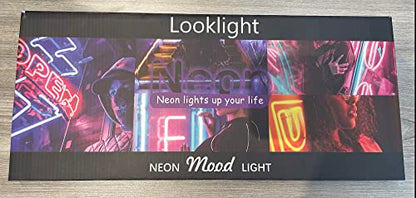 LooKLight Guitar Rock and Roll Neon Sign,Neon Light Sign,Led Neon Light for Wall Decor,Guitar Shape Light Up Sign,USB Neon for Bar Live Music Vocal Recital Concert Man Cave
