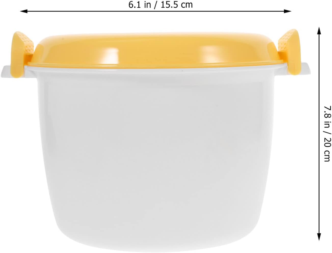 Hemoton Microwave Rice Maker, Round Microwave Food Container for Rice, Pasta, Includes Spoons