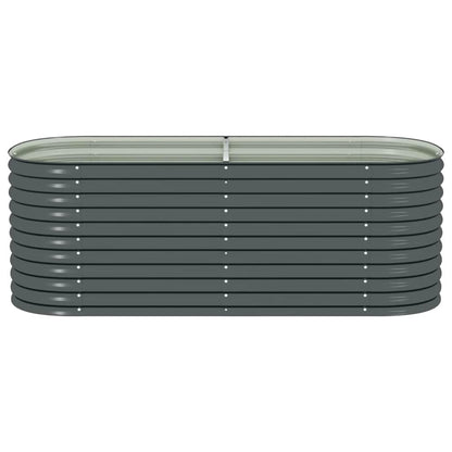 Todiikf Galvanized Steel Raised Garden Bed 94.5"×94.5"×31.9", Large Grey Planter Box for Vegetables, Herbs, Flowers