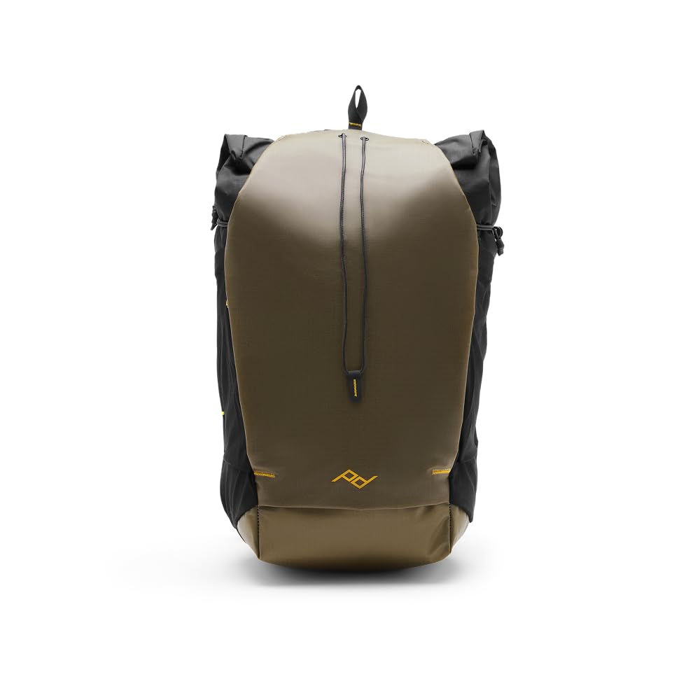 Peak Design Outdoor Backpack 25L, Kelp, Compact and Lightweight Frameless Daypack, Ultra Cinch Roll-Top Design, Ideal for Day Hikes, Camera Carry and Commuting, Versatile Backpack for Men and Women