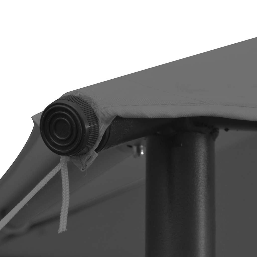 Large Foldable Anthracite Steel Gazebo, 13.1 x ft Square Canopy Tent for Outdoor Gatherings, Patio, Garden, and Events Outdoor Structures