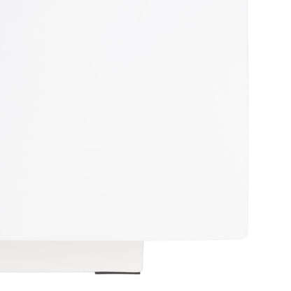 SAFAVIEH Home Collection Ezro White/Grey Faux Concrete Coffee Table (Fully Assembled)