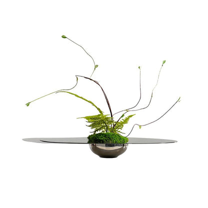 Light Luxury Hotel Living Room Table Floral Arrangement Stainless Steel Decoration Simulated Fake Plants