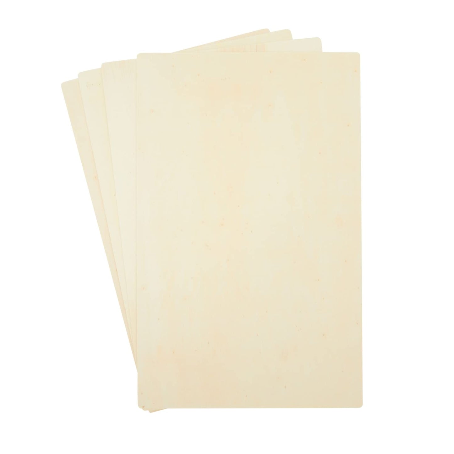 Juvale Rectangle Wood Boards for Crafts - 4-Pack, 15.5" x 9.8" x 0.2", Brown Poplar Plywood - Smooth Sanded Surface for Painting & Staining - Unfinished Craft Boards & DIY Wooden Signs