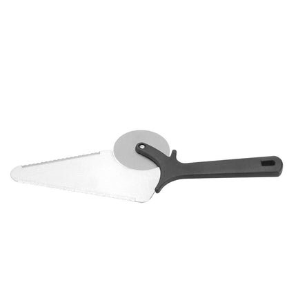 Pizza Cutter, Professional Sharp funny Classic Cutters Multifunctional Stainless Steel Pastry Pizza Wheel Cutter Shovel Spatula Tool