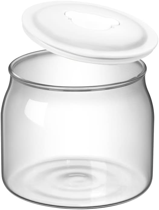 1QT C10T1 Bear Yogurt Maker Glass Jar with Lid for Yogurt Maker Machine/ Yogurt Maker Replacement