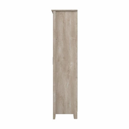Bush Home Key West Kitchen Pantry Cabinet in Washed Gray