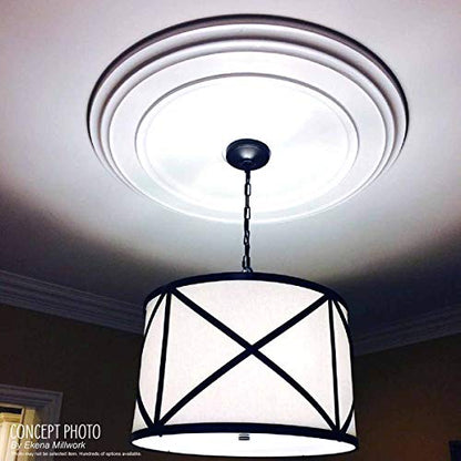 17 3/4"OD x 3 3/4"ID x 1"P Peralta Ceiling Medallion (Fits Canopies up to 4 5/8")