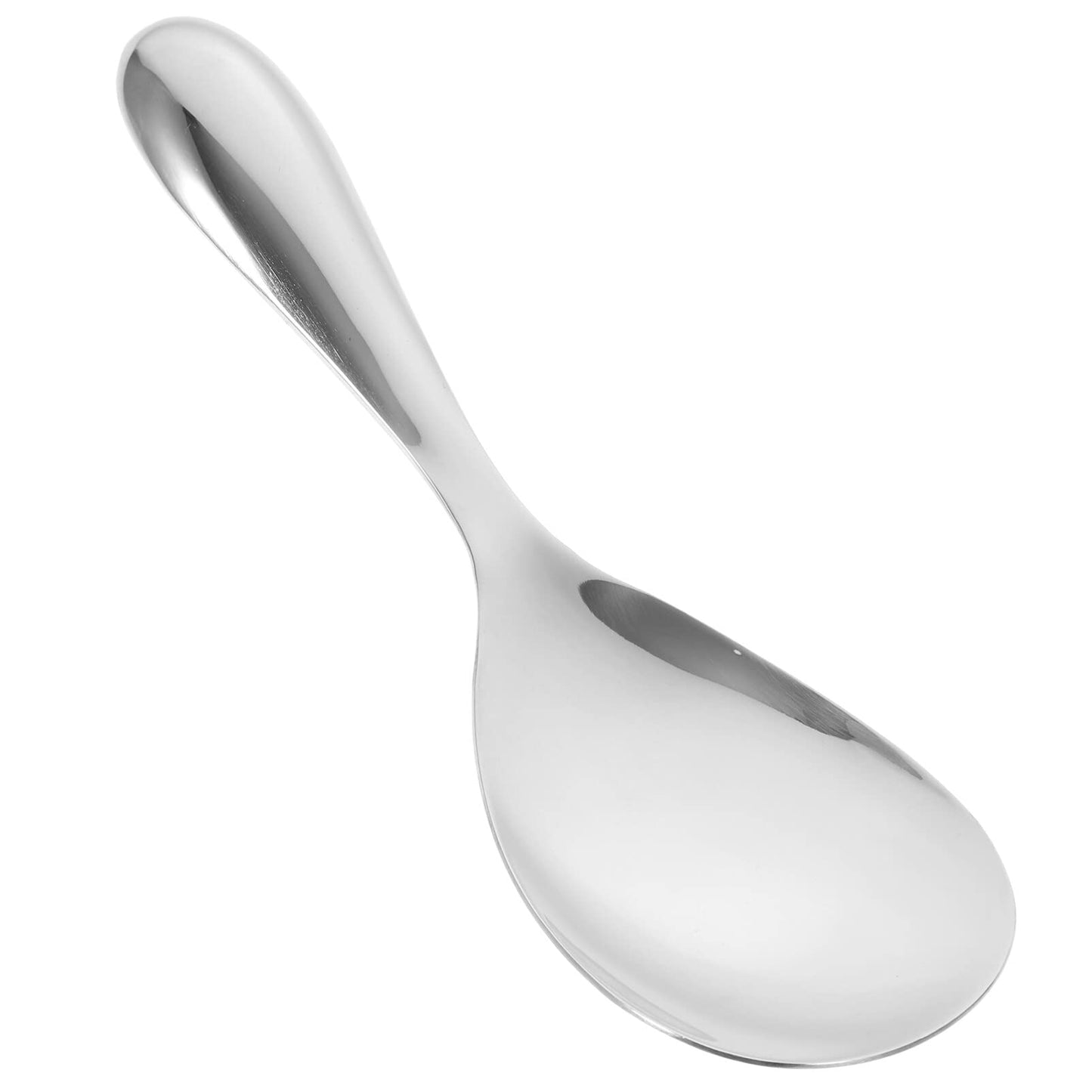UPKOCH Stainless Steel Rice Spoon Paddle 7.87 Inch Metal Rice Scoop with Comfortable Handle for Serving and Salad Kitchen Utensil