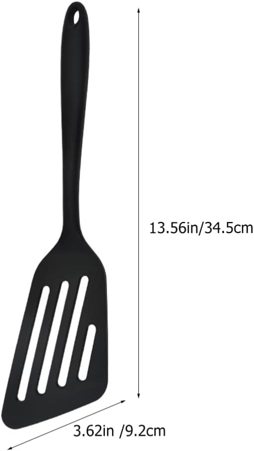 Luxshiny Fine Mesh Strainers, Silicone Wok Spatula, Slotted Fish Turner for Nonstick Cookware
