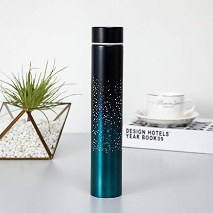 Insulated Water Bottle, 8.5 Oz Coffee Thermos Mug, Double Wall Vacuum Insulation, Fashionable Style (Starry Blue)